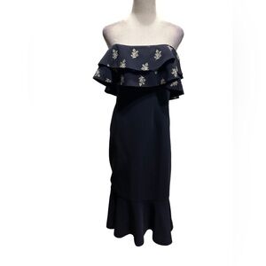 Cinq a sept Women Eza Midi Dress, Navy size 8